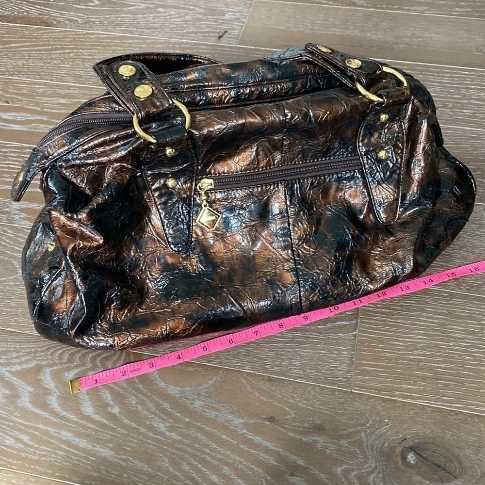 Oumega Faux Leather Handbag | Brown